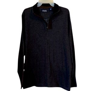 🌹NWT: CHAPS GRAY COTTON PULLOVER